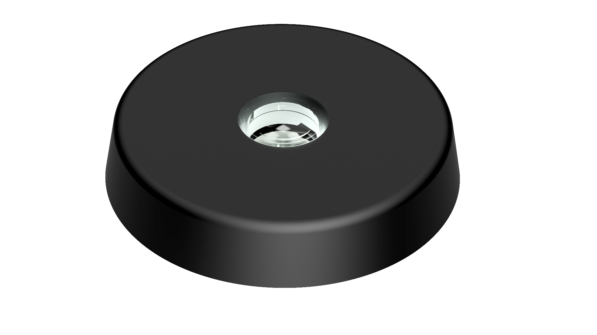 Decklight, White/White/Red light, Surface mnt, Blk